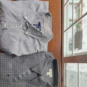 Men's Gray Checkered Shirt